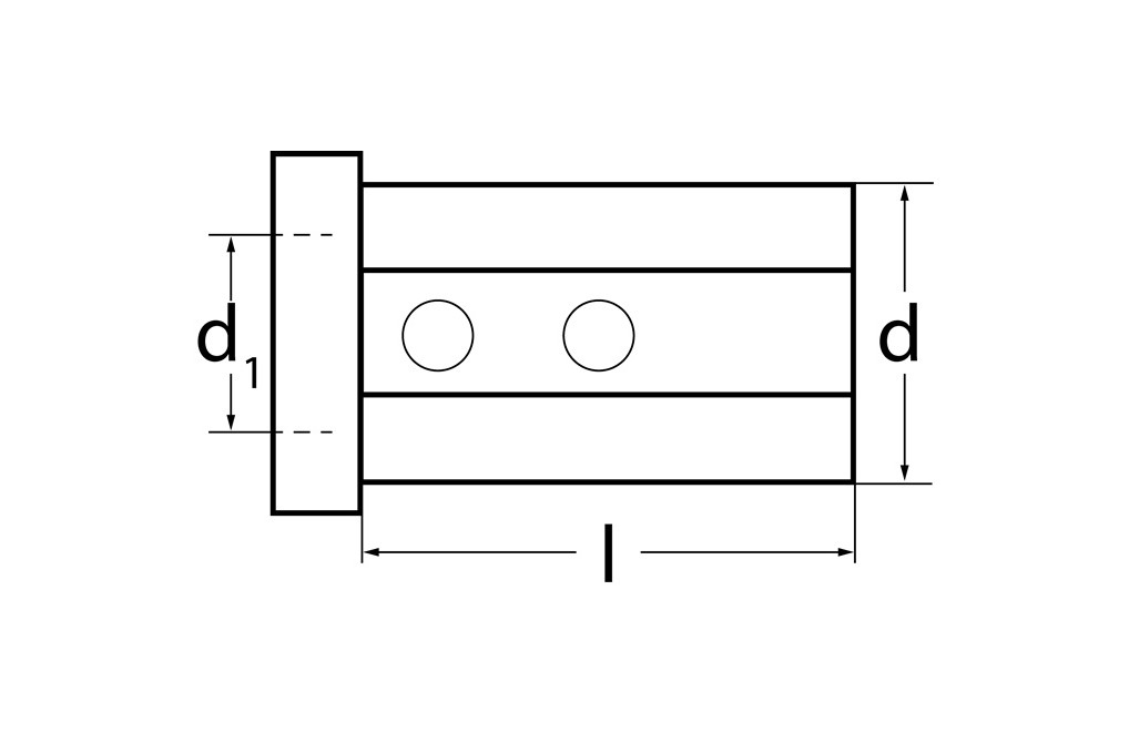 Reduzierbuchse Form 1 Bohrungs D.8mm AD 40mm Einspann L.71mm TECWERK