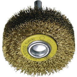 Rundbürste D.80mm Drahtstärke 0,2mm MS 19mm 12000min ¹ TECWERK