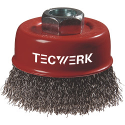 Topfbürste D.80mm Drahtstärke 0,3mm STA 8500min ¹ TECWERK Topfbürste D.80mm Drahtstärke 0,3mm STA 8500min ¹ TECWERK
