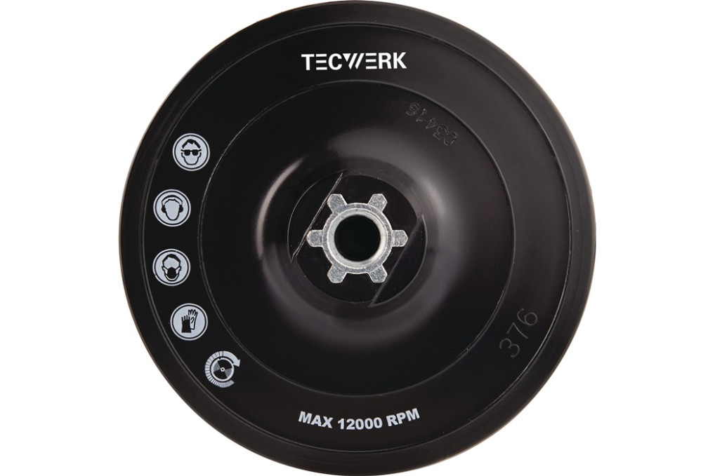 Stützteller D.125mm M14 kletthaftend TECWERK