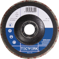 Vlies Kompaktscheibe BUF014 D.125mm Bohr.22,23mm m.Fiberglasrücken anth.TW