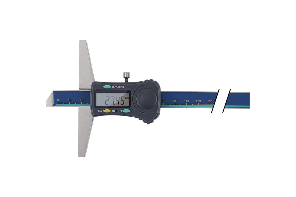 Tiefenmessschieber DIN 862 200mm dig.ger.Schiene TECWERK