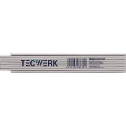 Gliedermaßstab L.2m mm cm EG III Ku.weiß TECWERK