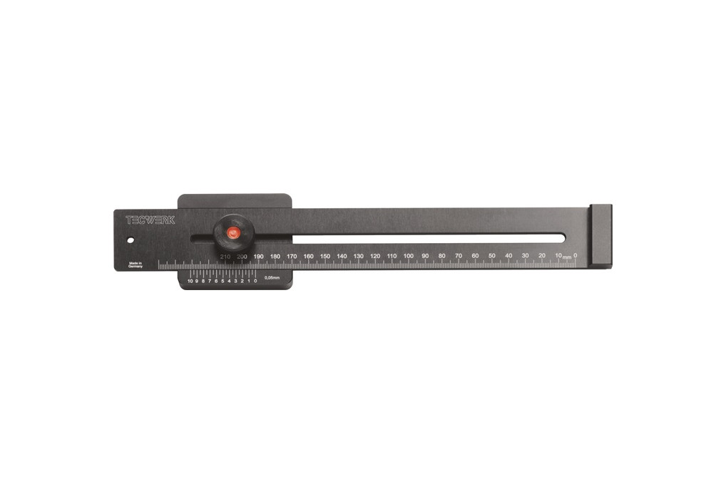 Streichmaß 250mm m.flachem Schieber TECWERK