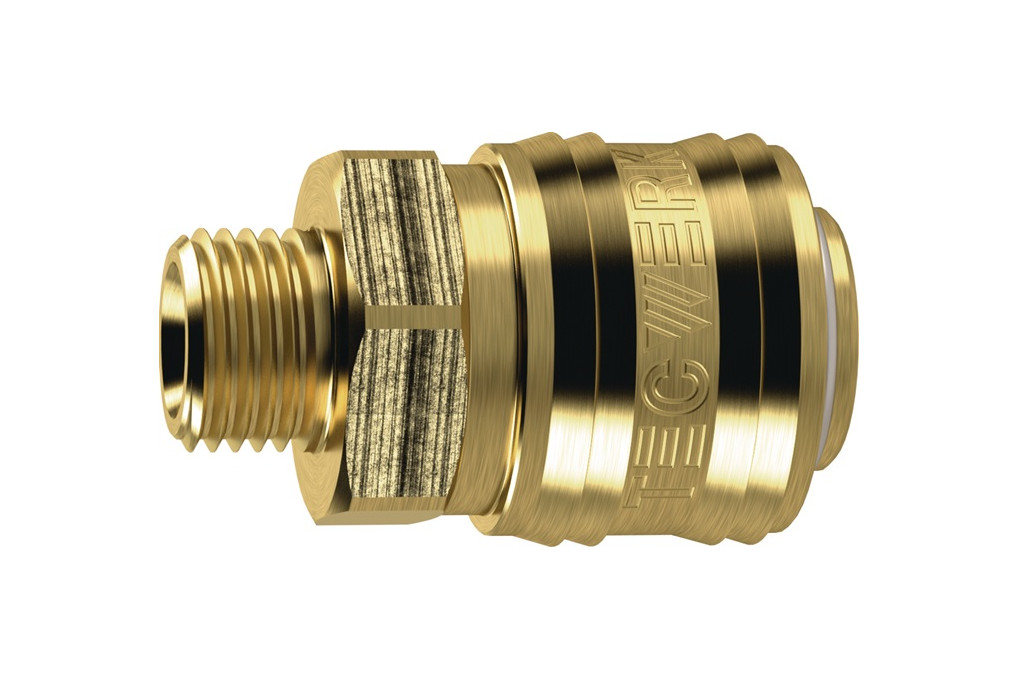 Schnellver.Kup.DN 7,2,AG MS blk Gew.G 1 2 Zoll 20,95mm TECWERK