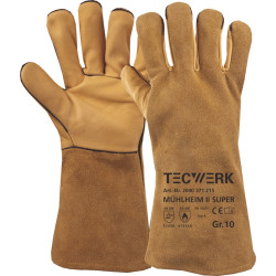 Schweißerhandschuhe Mühlheim II Super Gr.10 gelb EN 388 407 12477 6PA TW