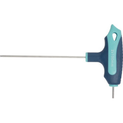 Stiftschlüssel m.Quergr.SW 5mm Klingen L.150mm m.Seitenabtr.u.Kugelk.TECWERK