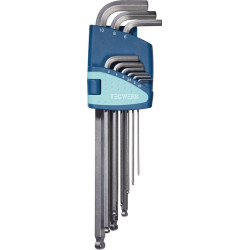 Winkelschraubendrehersatz 9 tlg.Ku. Halter SW 1,5 10mm lang Kugelk.TECWERK