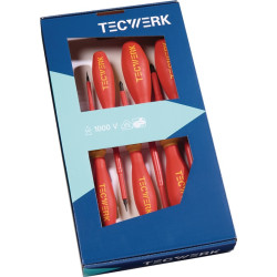 Schraubendrehersatz 7 tlg.Schlitz PH VDE TECWERK