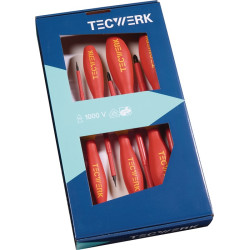 Schraubendrehersatz 7 tlg.Schlitz PZD VDE TECWERK