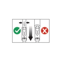 Schraubendrehersatz slim 7 tlg.Schlitz PH Schneiden Spitzen phos.VDE TECWERK