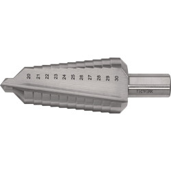 Stufenbohrer Bohrber.20 30mm HSS ger.genutet Z.2 Stufen 11 TECWERK