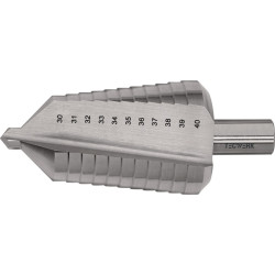 Stufenbohrer Bohrber.30 40mm HSS ger.genutet Z.2 Stufen 11 TECWERK