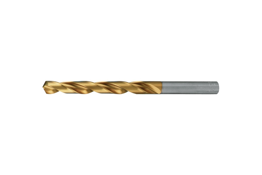 Spiralbohrer DIN 338 TypN D.14,5mm HSS profilgeschl.TiN Zyl.schaft kurz TECWERK