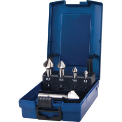 Kegelsenkersatz DIN 335C 90Grad 6,3 25mm HSS 5 tlg.Ku. Kass.TECWERK