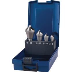 Querlochsenkersatz 2 5 5 10 10 15 15 20mm HSS Co 4tlg.Ku. Kass.TECWERK