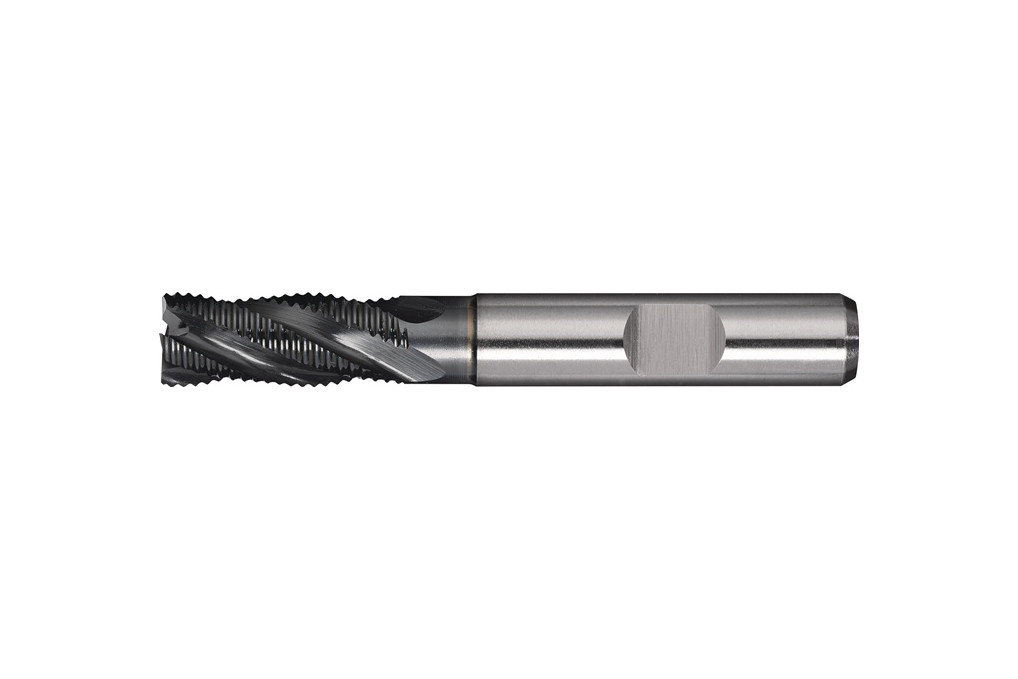 Schaftfräser DIN 844 Typ HR D.10mm HSS Co PM ALCRONA Weldon Z.4 kurz TECWERK