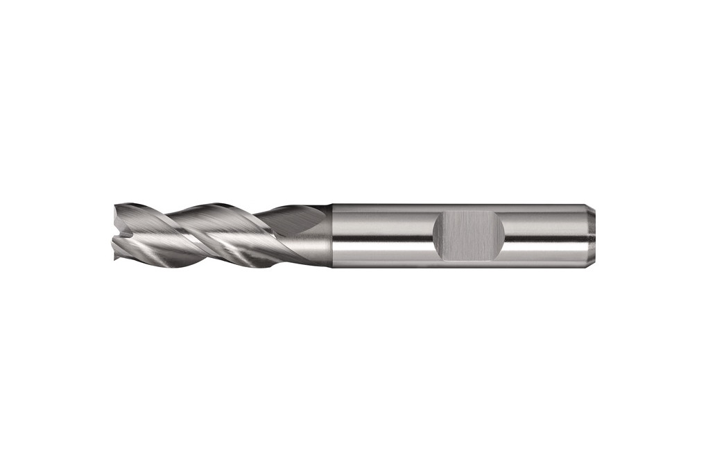 Bohrnutenfräser DIN 844 Typ W D.4mm HSS Co8 Weldon Z.3 kurz TECWERK