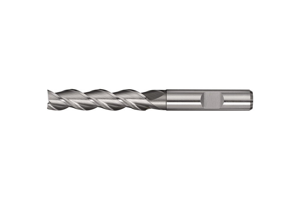 Bohrnutenfräser DIN 844 Typ W D.20mm HSS Co8 Weldon Z.3 lang TECWERK
