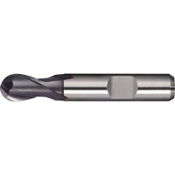Vollradiusfräser D.2mm Einsatz L.10mm HSS Co8 TiCN Weldon Z.2 ext.kurz TECWERK Vollradiusfräser D.2mm Einsatz L.10mm HSS Co8 TiCN Weldon Z.2 ext.kurz TECWERK