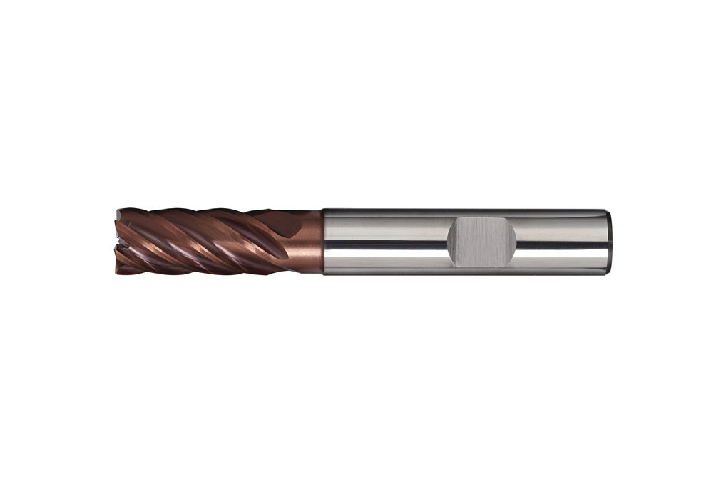 Schaftfräser DIN 6527L D.12mm VHM TiAlN 35 38Grad HB Z.6 lang TECWERK