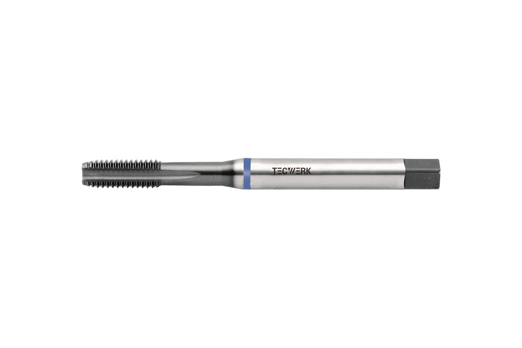 Maschinengewindebohrer DIN 371B VA M10x1,5mm HSS Co TiCN 6H TECWERK Maschinengewindebohrer DIN 371B VA M10x1,5mm HSS Co TiCN 6H TECWERK