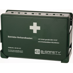 Betriebsverbandkasten DIN 13157 B270xH175xT90ca.mm grün B SAFETY