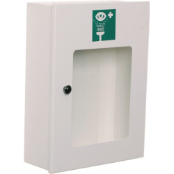 Augenspülschrank leer Stahlblech,weiß pulv.m.Sichtfenster B SAFETY Augenspülschrank leer Stahlblech,weiß pulv.m.Sichtfenster B SAFETY