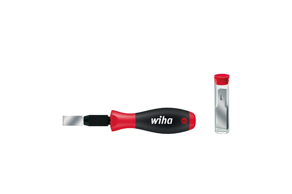 Schaber Klingen B.13mm m.SoftFinish® Griff inkl. 1 Kl. 10 Ersatz Blister Wiha Schaber Klingen B.13mm m.SoftFinish® Griff inkl. 1 Kl. 10 Ersatz Blister Wiha