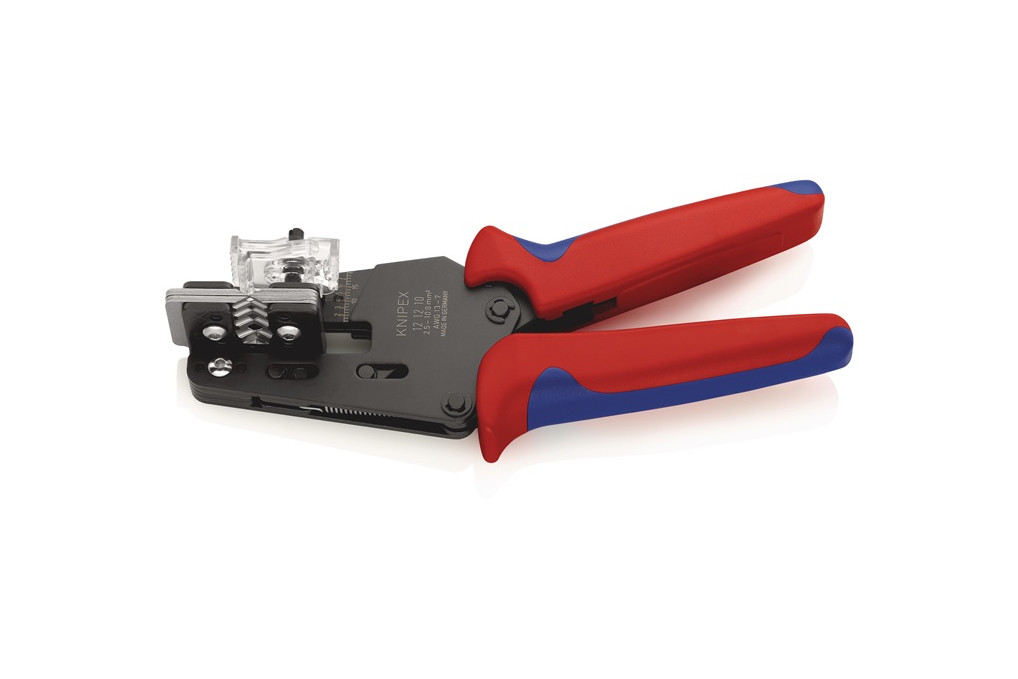 Präzisionsabisolierzange L.195mm 2,5 10 (AWG 14 8)mm² Mehrkomp. Hüllen KNIPEX