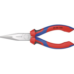 Flachrundzange L.160mm flach rund ger.Mehrkomp. Hüllen KNIPEX Flachrundzange L.160mm flach rund ger.Mehrkomp. Hüllen KNIPEX