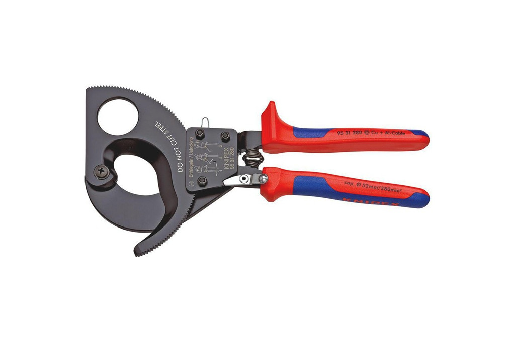 Kabelschneider Gesamt L.280mm max.52 (380 mm²)mm Mehrkomp. Hüllen KNIPEX
