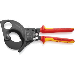 Kabelschneider Gesamt L.280mm max.52 (380 mm²)mm Mehrkomp. Hüllen VDE KNIPEX Kabelschneider Gesamt L.280mm max.52 (380 mm²)mm Mehrkomp. Hüllen VDE KNIPEX
