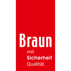 Baurolle Seilrad D.190mm m.Hakensicherung u.Kreuzbügel BRAUN