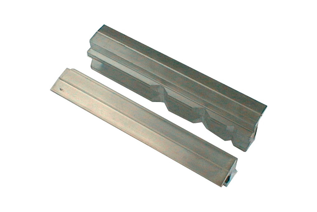 Schraubstockschutzbacke 47 5 P f.Backen B.180mm Prismen Alu.HAARHAUS