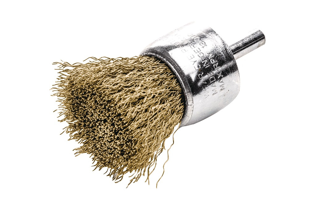 Rundbürste D.30mm Drahtstärke 0,20mm MS gewellt 18000min ¹ 10 LESSMANN