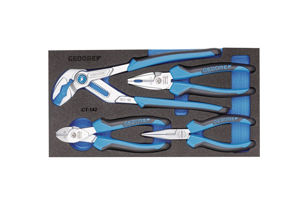 Werkzeugmodul 1500 CT1 142 4 tlg.1 3 Modul Zangensatz GEDORE Werkzeugmodul 1500 CT1 142 4 tlg.1 3 Modul Zangensatz GEDORE