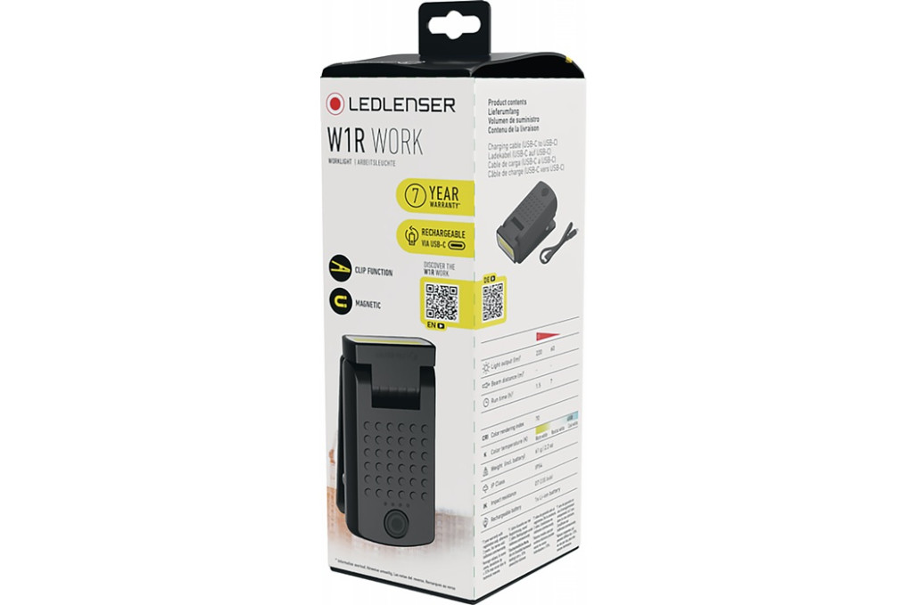 Akkuhandleuchte W1R Work 3,7 V 740 mAh Li ion Ladezeit 120 min LEDLENSER Akkuhandleuchte W1R Work 3,7 V 740 mAh Li ion Ladezeit 120 min LEDLENSER
