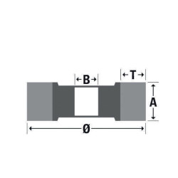 Schleifwalze Superior 60 m.4 Keilnuten Ø100xB100mm OSBORN Schleifwalze Superior 60 m.4 Keilnuten Ø100xB100mm OSBORN