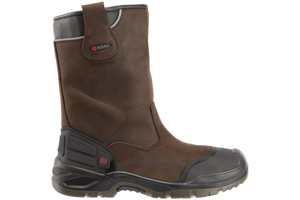 Sicherheitsschlupfstiefel Hercules Gr.46 braun S3 SRC WR EN20345 Leder BAAK Sicherheitsschlupfstiefel Hercules Gr.46 braun S3 SRC WR EN20345 Leder BAAK