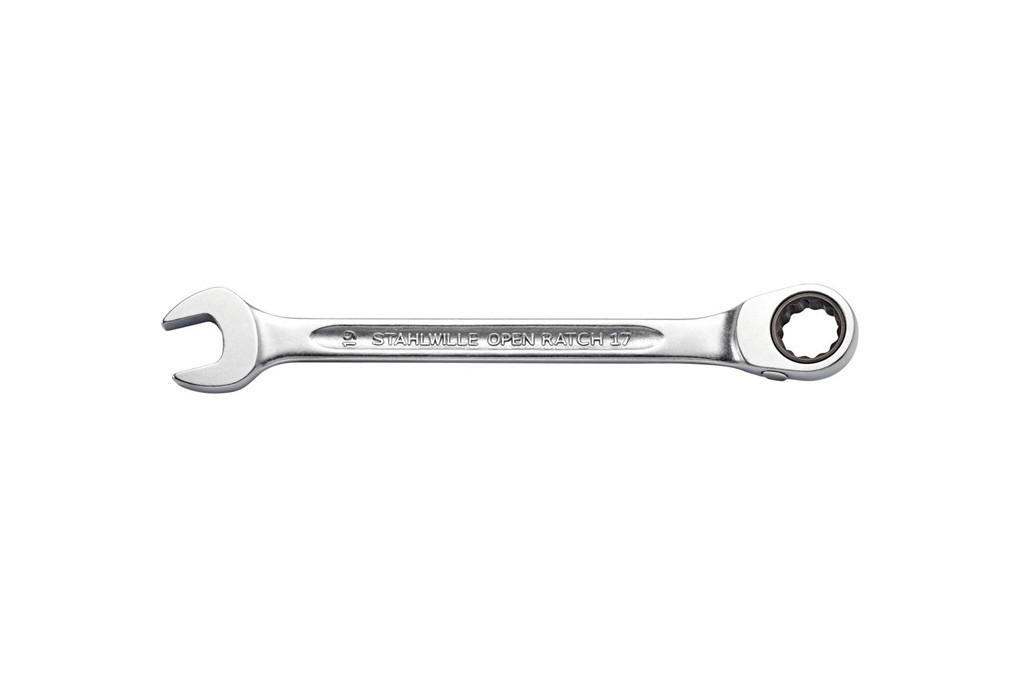Maulringratschenschlüssel OPEN RATCH 17 SW 24mm L.296mm umschaltbar,Rings.15Grad