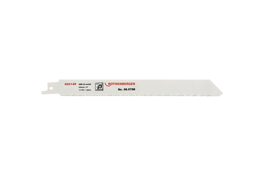 Säbelsägeblatt R2014S L.200mm B.20mm 1,8mm 5 St. Karte ROTHENBERGER Säbelsägeblatt R2014S L.200mm B.20mm 1,8mm 5 St. Karte ROTHENBERGER