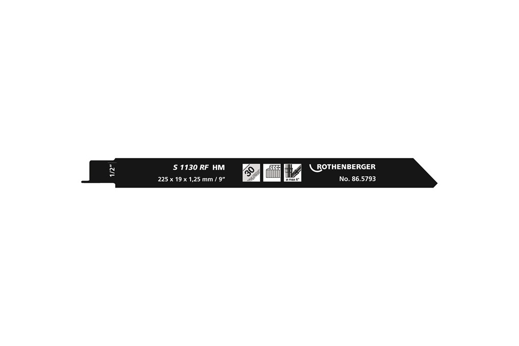 Säbelsägeblatt S 1130 RF L.225mm B.20mm 5 St. Karte ROTHENBERGER Säbelsägeblatt S 1130 RF L.225mm B.20mm 5 St. Karte ROTHENBERGER