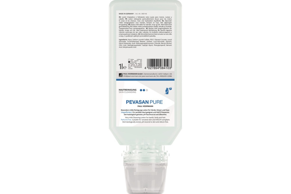 Handreinigung Pevasan PURE 1l ph hautneutral Softflasche PAUL VOORMANN