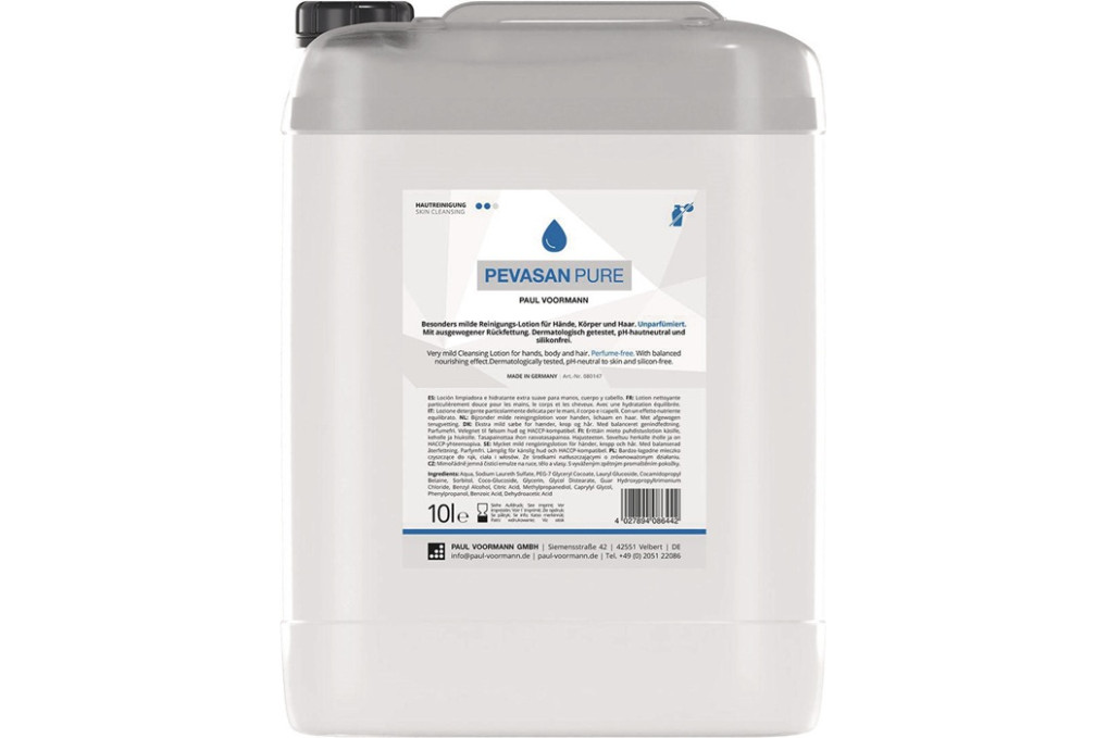 Handreinigung Pevasan PURE 10l ph hautneutral Kanister PAUL VOORMANN