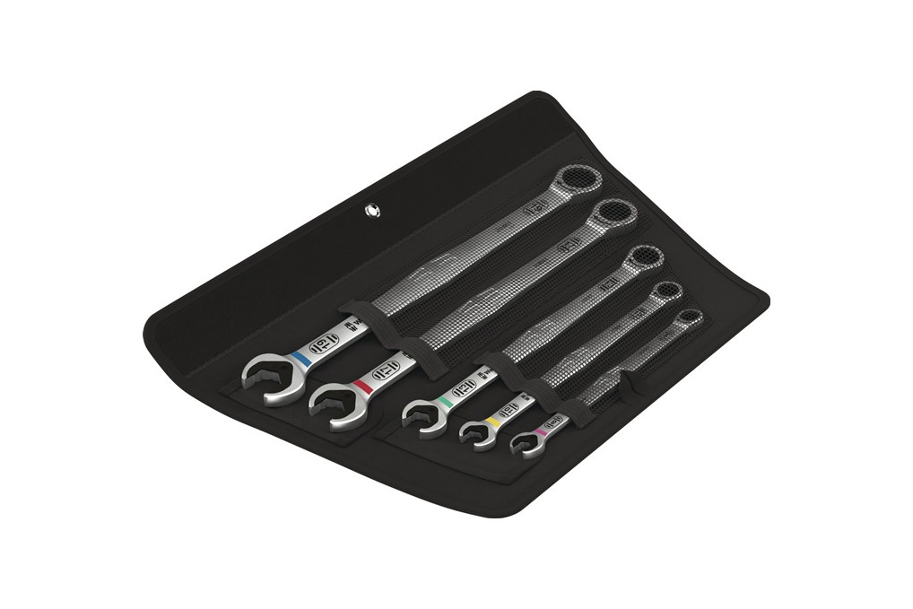 Maulringratschenschlüsselsatz 6007 Joker 5 Set 1 5 tlg.SW 8 19mm WERA