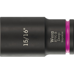 Steckschlüsseleinsatz 8790 B Impaktor Deep 3 8 Zoll 15 16 Zoll L.63mm WERA