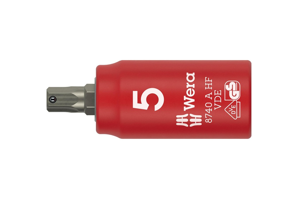 Steckschlüsseleinsatz 8740 A VDE HF 1 4 Zoll SW 5mm L.45mm WERA