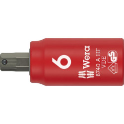 Steckschlüsseleinsatz 8740 A VDE HF 1 4 Zoll SW 6mm L.45mm WERA