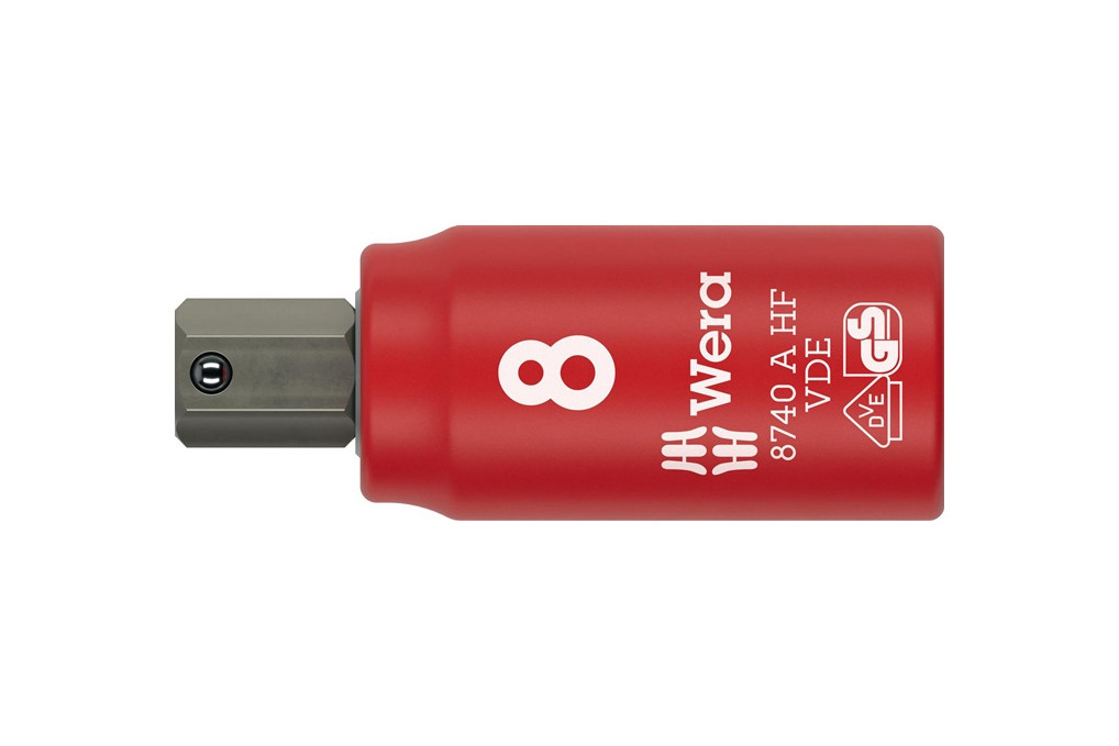 Steckschlüsseleinsatz 8740 A VDE HF 1 4 Zoll SW 8mm L.47mm WERA